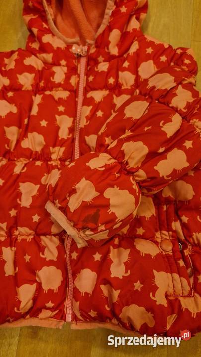 Ciepła KURTKA dziewczynki 1044 lata różowa