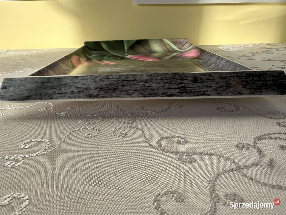 Dekoracyjna Taca Prostokątna Patera Tulipany wielokolorowy Czerwionka-Leszczyny