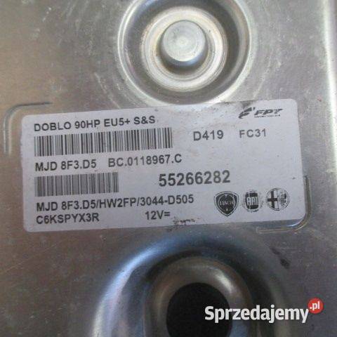 KOMPUTER Sterownik Fiat Doblo 55266282 MJD8F3D5