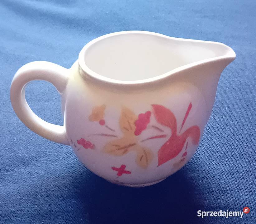 Patera fajansowy mlecznik art deco Spritzdekor wielkopolskie Koźminek