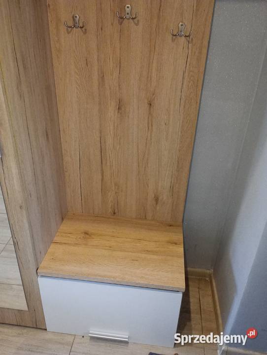 Garderoba do przedpokoju biała sonoma 120x42x204 Dębica