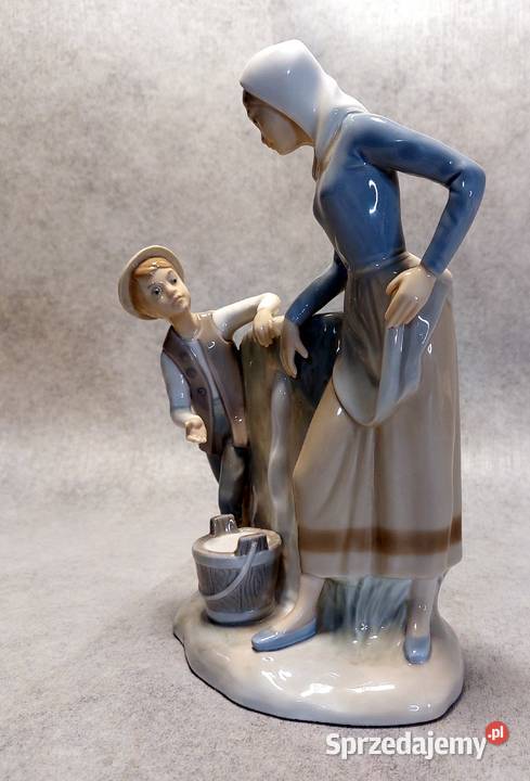 LLADRO seria Zaphir 575 Dzieci fontannie duża Grabówka
