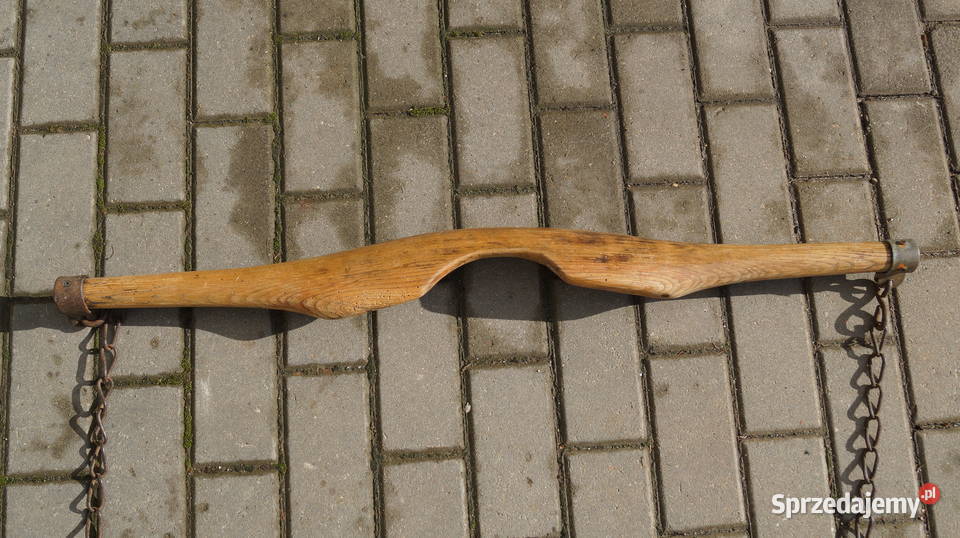 Stare drewniane nosidło do wody siudy Mrowino