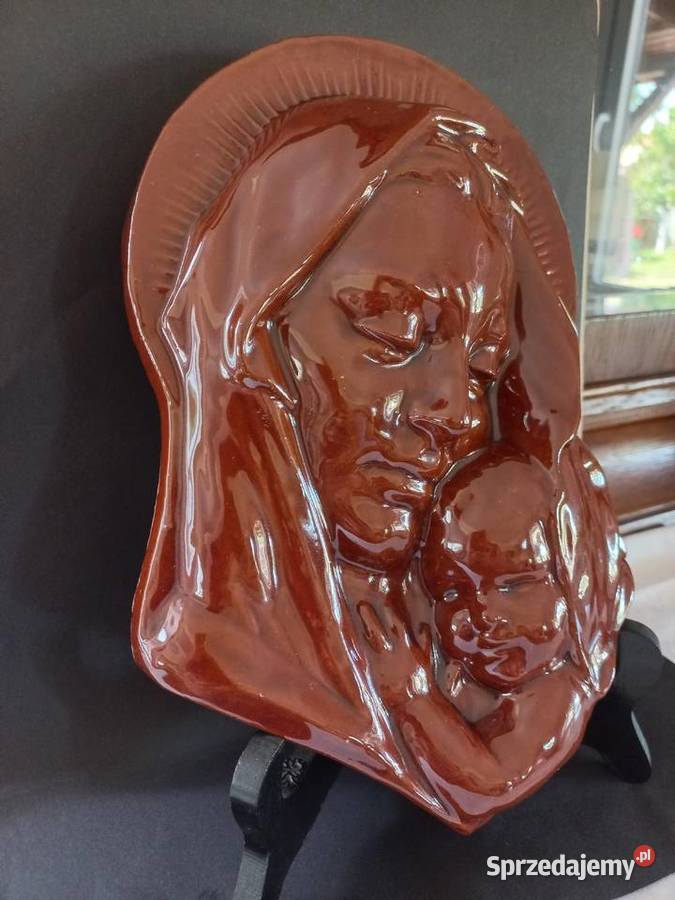 Matka boska z Dzieciątkiem Jezus ceramika do Gryfino
