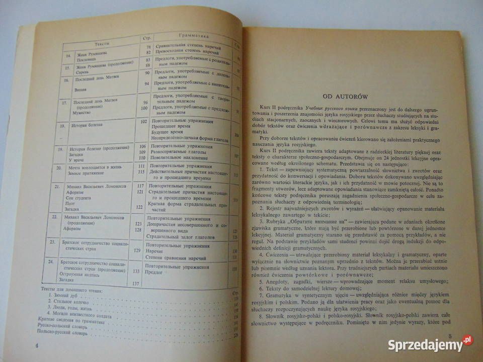 Uczebnik russkowo jazyka cz II Brzozoń Książki do nauki języka obcego Lublin