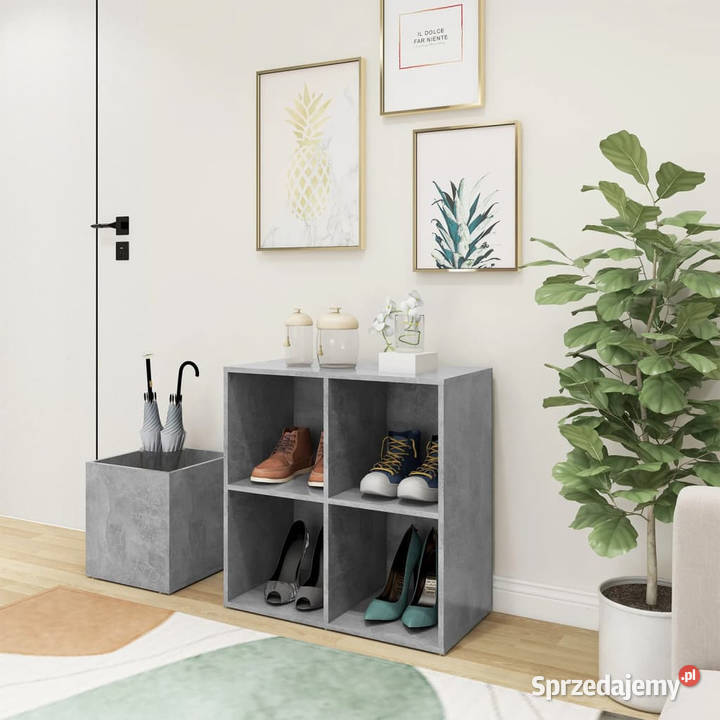 Szafka na buty szarość betonu 105x355x70 Warszawa