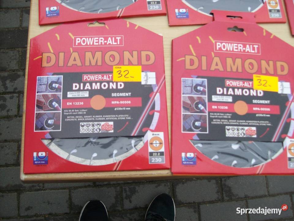 TARCZA DIAMENTOWA SEGMENT BETONU KOSTKI 230 mm Głogowa