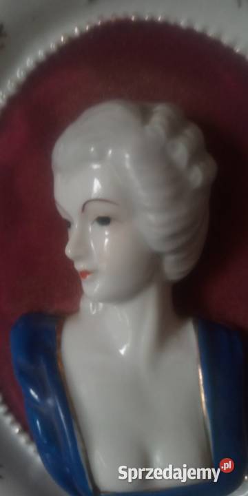 Porcelana Francja stare medaliony popiersia Gniezno