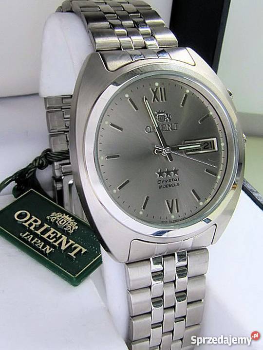 ZegarZegarek Orient crystal 21 automat popielata