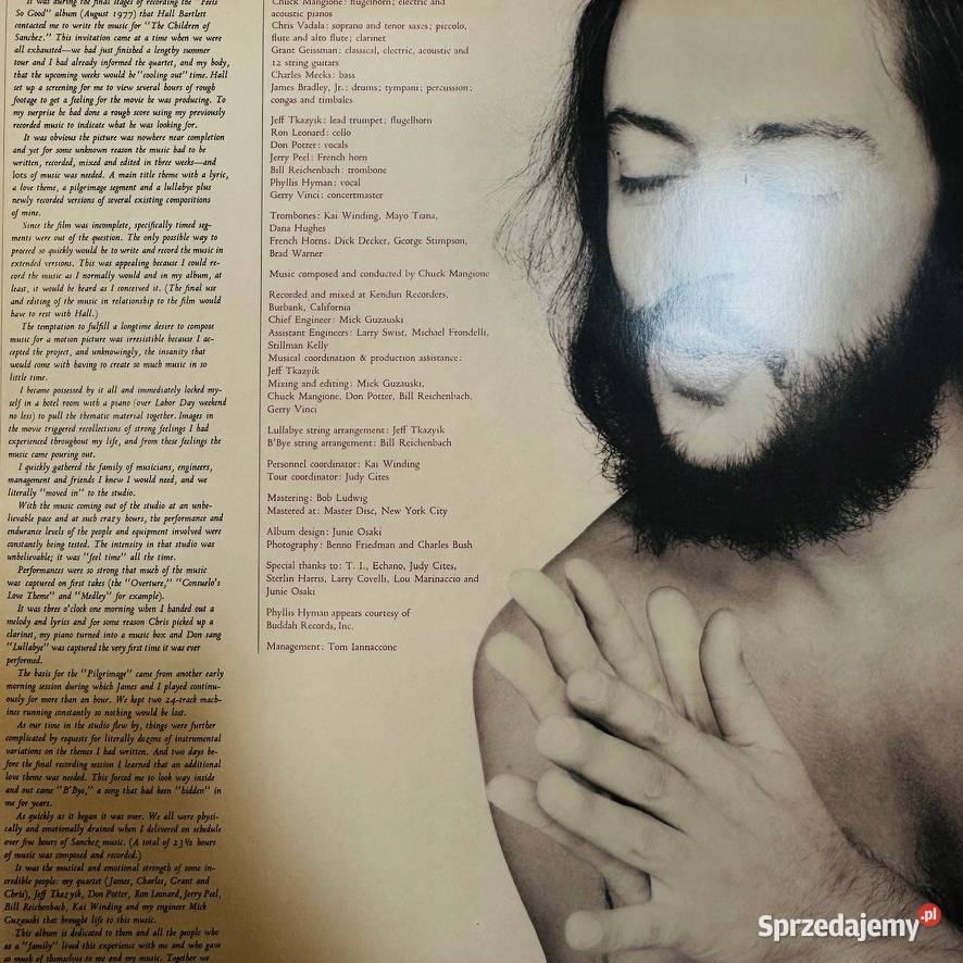 Chuck Mangione Children Of Sanchez EXEX Japan LP płyta winylowa Warszawa
