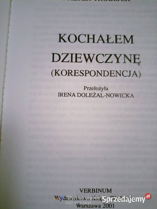 Kochałem dziewczynę książki prezenty unikat miękka Warszawa sprzedam