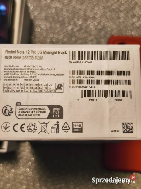 Xiaomi redmi 12 Pro 5g 8256 GB Rybnik