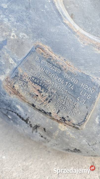 Butla zbiornik gazu Stako LPG 42L do 2029r Dąbrowa Tarnowska sprzedam