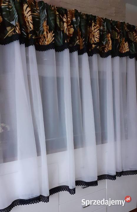 Firany lambrekin liść monstera Mława