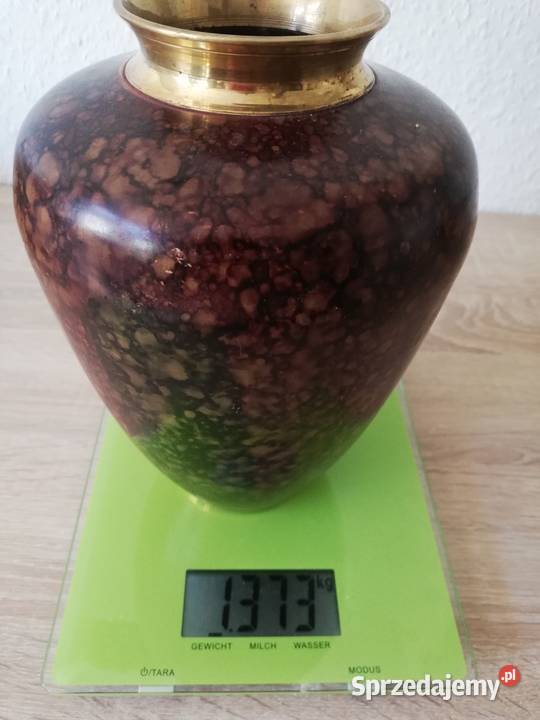 Mosiężny wazon Antyki