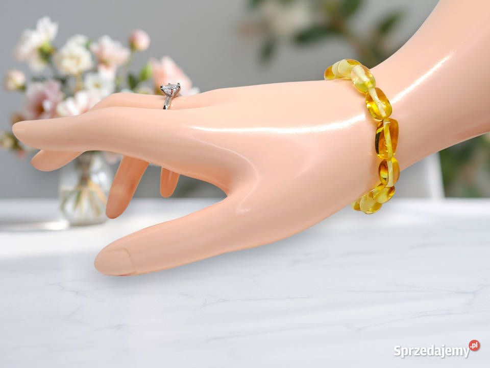 Komplet korale i bransoletka z bursztynu ryż sprzedam