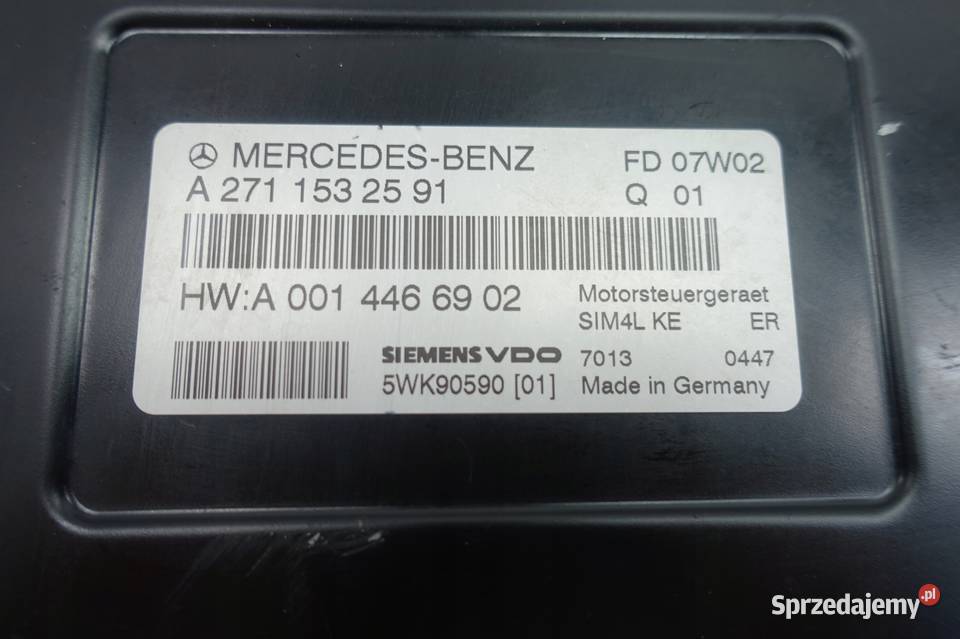 Mercedes W203 18 kompressor KOMPUTER SILNIKA lubelskie Chełm