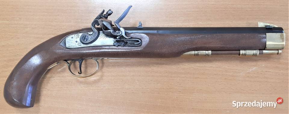 Jednostrzałowy pistolet czarnoprochowy skałkowy Łódź