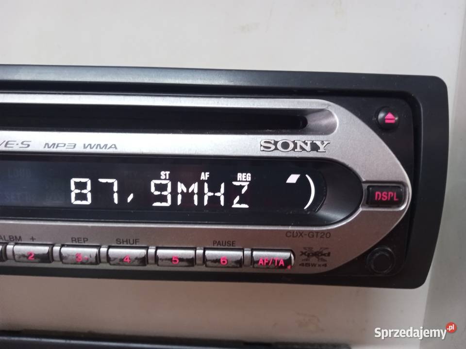 SONY CDXGT20 CD MP3 AUX Radio samochodowe czysty Łódź