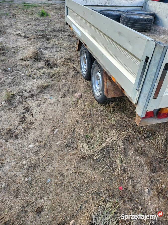 Przyczepka 2t 2osie dmc 2000 dwuosiowa burtowe Burtowe i plandeki Dąb Polski