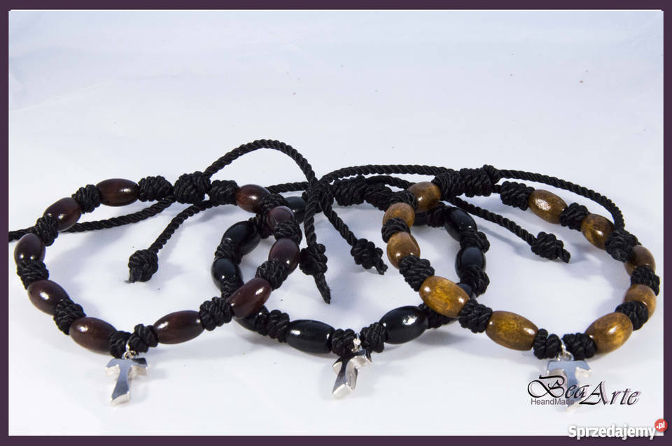 Różaniec dziesiątka bransoletka oliwki3 kolory Łysa Góra