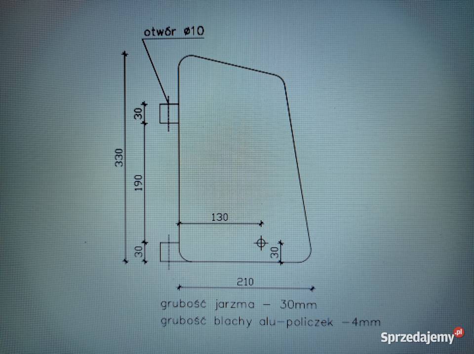 Jarzmo steru aluminiowe Swarzędz sprzedam