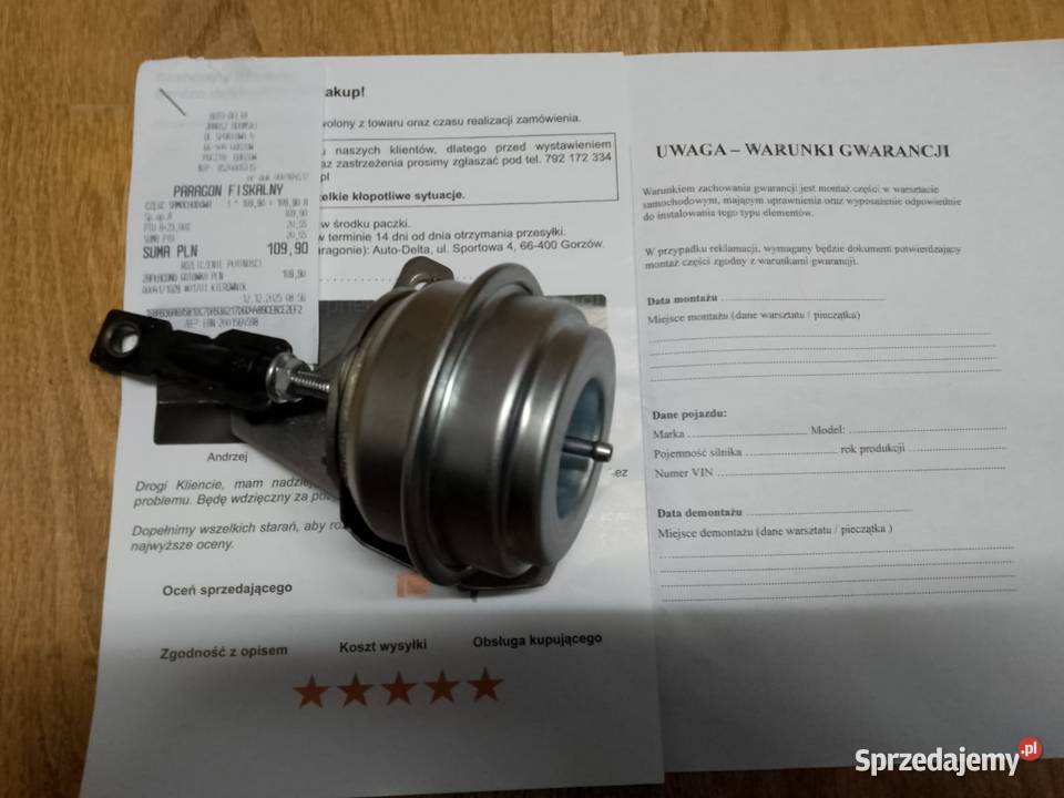 Gruszka turbiny 19 TDI 972003 Golf Opole