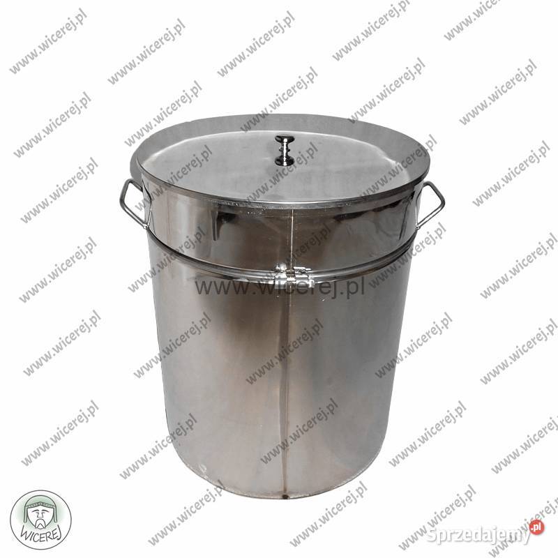 Odstojnik do Miodu Nierdzewny 55L z Pokrywą Pszczelarstwo Jaśliska