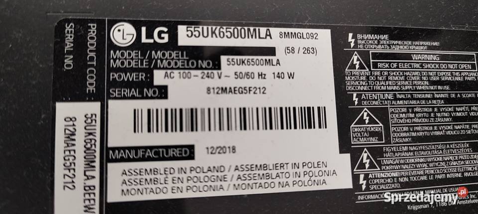 TELEWIZOR LG LED Cieszyn