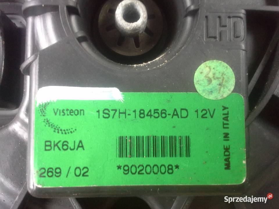 Ford Mondeo mk3 wentylator nawiewu 1S7H18456AD Rok produkcji 2002 zachodniopomorskie Dębno