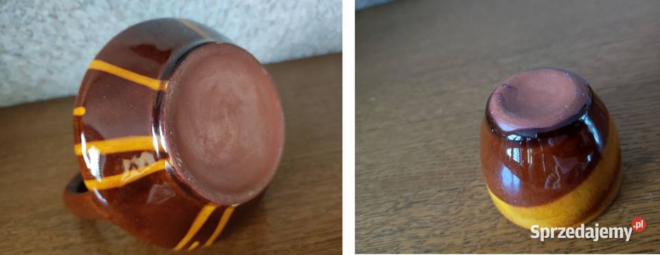 porcelit kamionka wypalany zestaw kubeczki Filiżanki i spodki