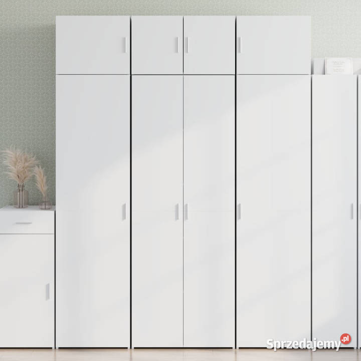 Wysoka szafka biała 70x425x185 materiał mazowieckie Warszawa sprzedam