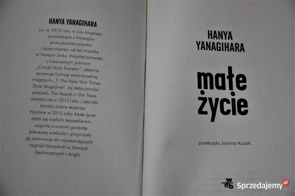 Hanya Yanagihara MAŁE ŻYCIE Chorzów