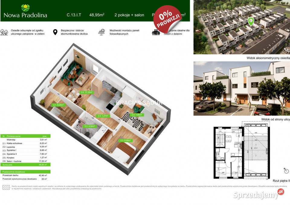 sprzedaży mieszkania 4895m2 3pokojowe Tarnów sprzedam