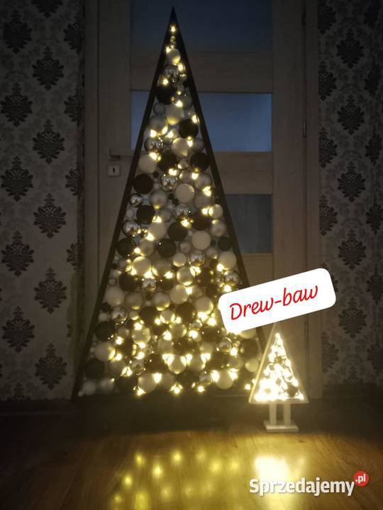 choinki drewniane Boże Narodzenie święta