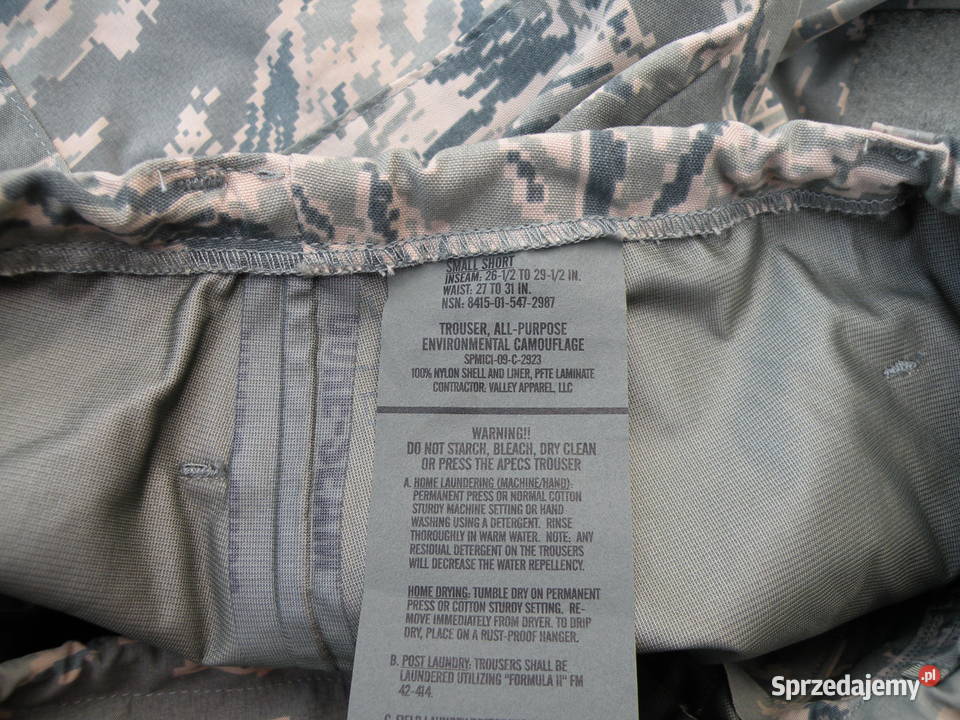 Komplet goretex ABU tiger stripes USAF small Militaria Wrocław
