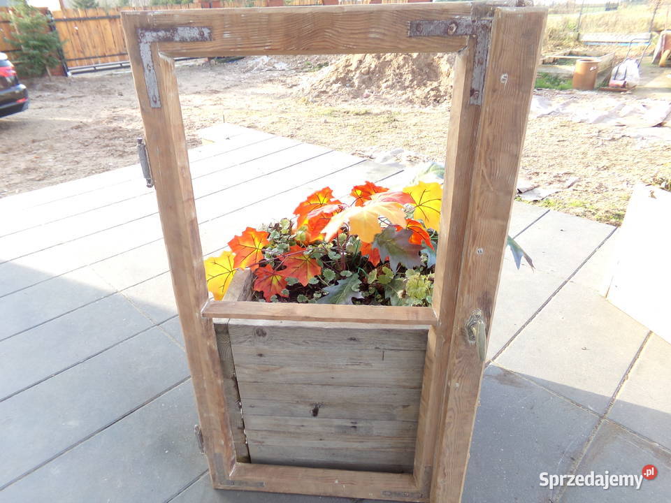 Stare okno rama okienna retro loft lustro warmińsko-mazurskie Ełk