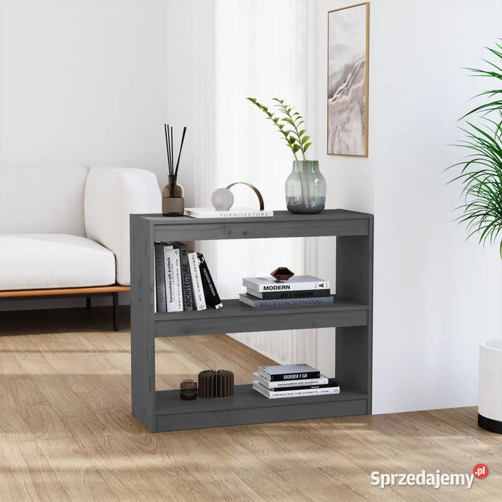 Regał na książkiprzegroda szary 80x30x715 Warszawa