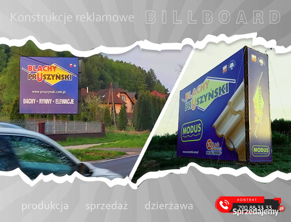 Zbrojenie beton reklama billboard konstrukcja małopolskie Trzebinia