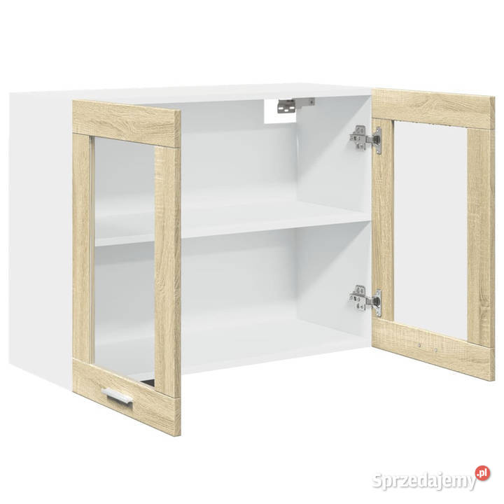Szafka wisząca z szybą kolor dąb sonoma 80x31x60 Warszawa