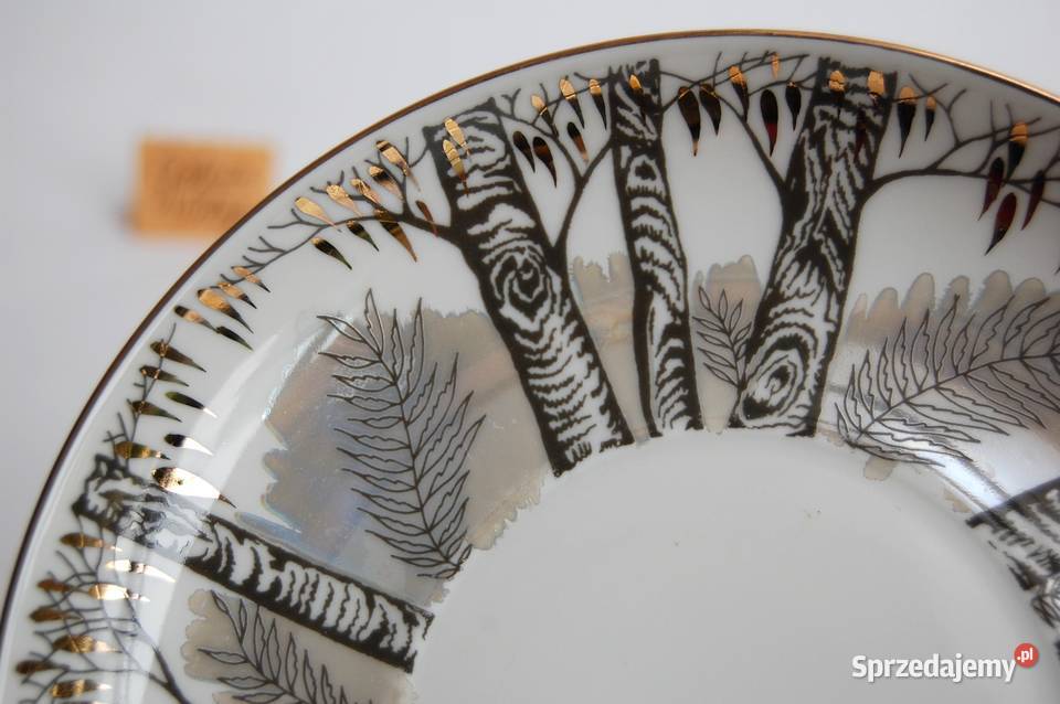 Spodek z porcelany brzózki porcelana Łomonosow Lublin