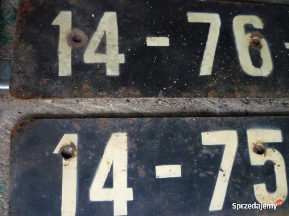 Stare tablice rejestracyjne Tuszyn