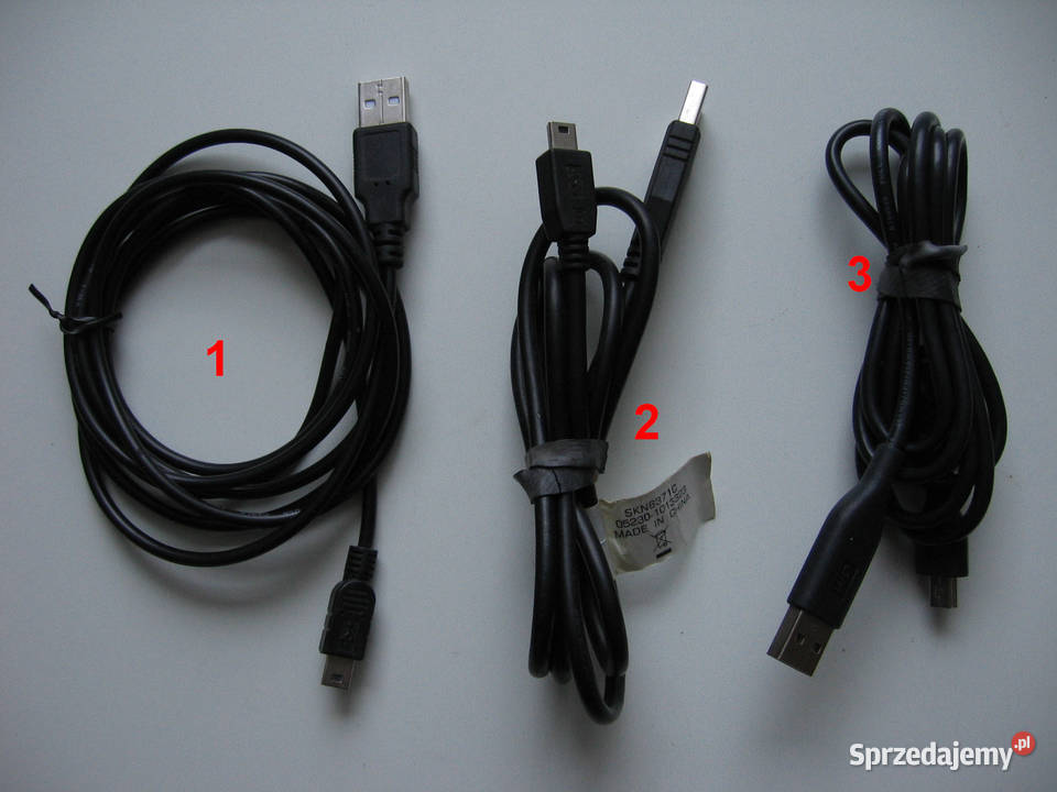 Kabel USB A miniUSB różne rodzaje Olsztyn