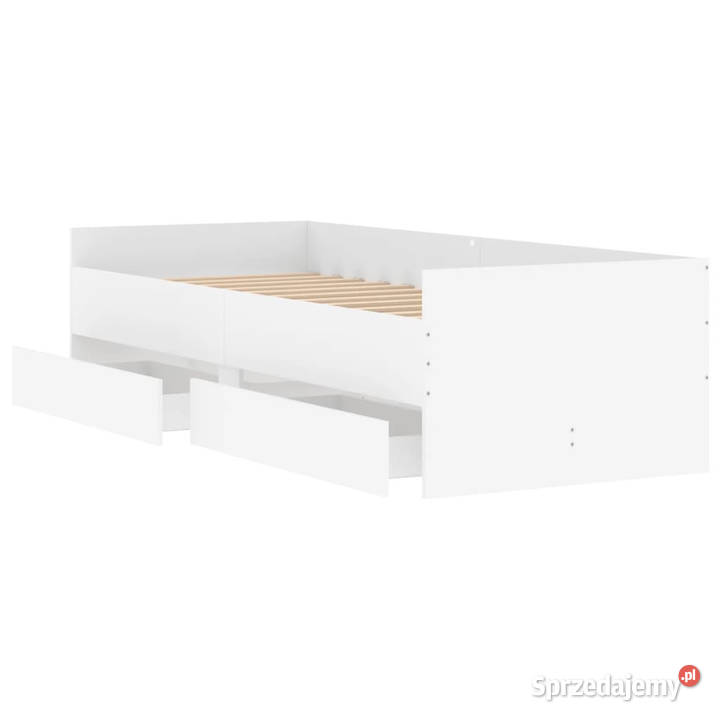 Rama łóżka z szufladami biała 100x200 WM3207336 Warszawa