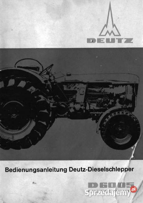 Deutz Intrac 2004 D6005 instrukcja obsługi Kielce sprzedam