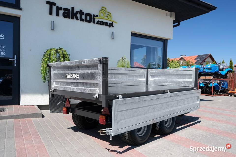 Przyczepa rolnicza dwuosiowa 25T z kiprem Tajęcina