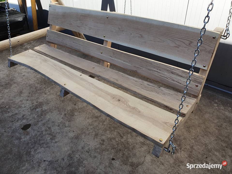 Huśtawka drewniana ogrodowa wolnostojąca Bucze