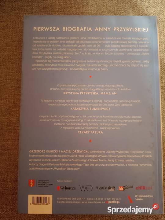 Biografia Anny Przybylskiej Ania Warszawa sprzedam