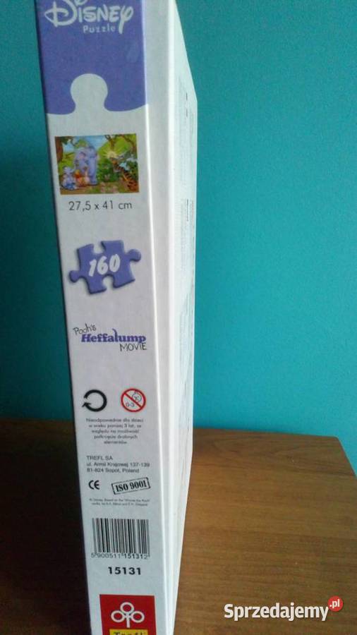 Puzzle Kubuś i Heffalumpy dolnośląskie Wrocław sprzedam