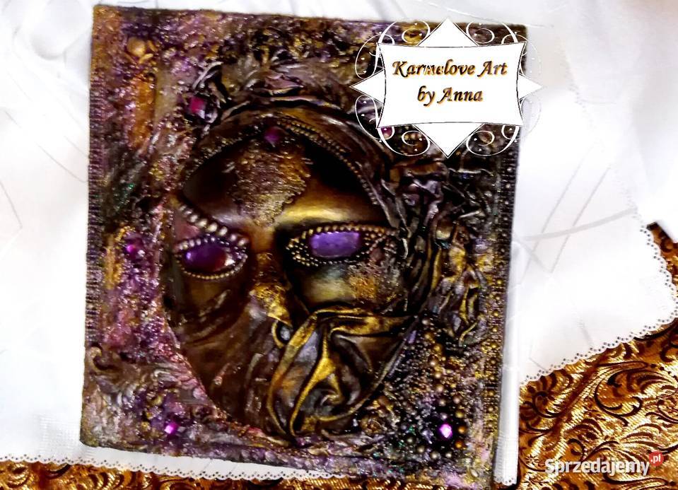 Obraz Dekoracja maska ozdoba rękodzieło prezent Warszawa